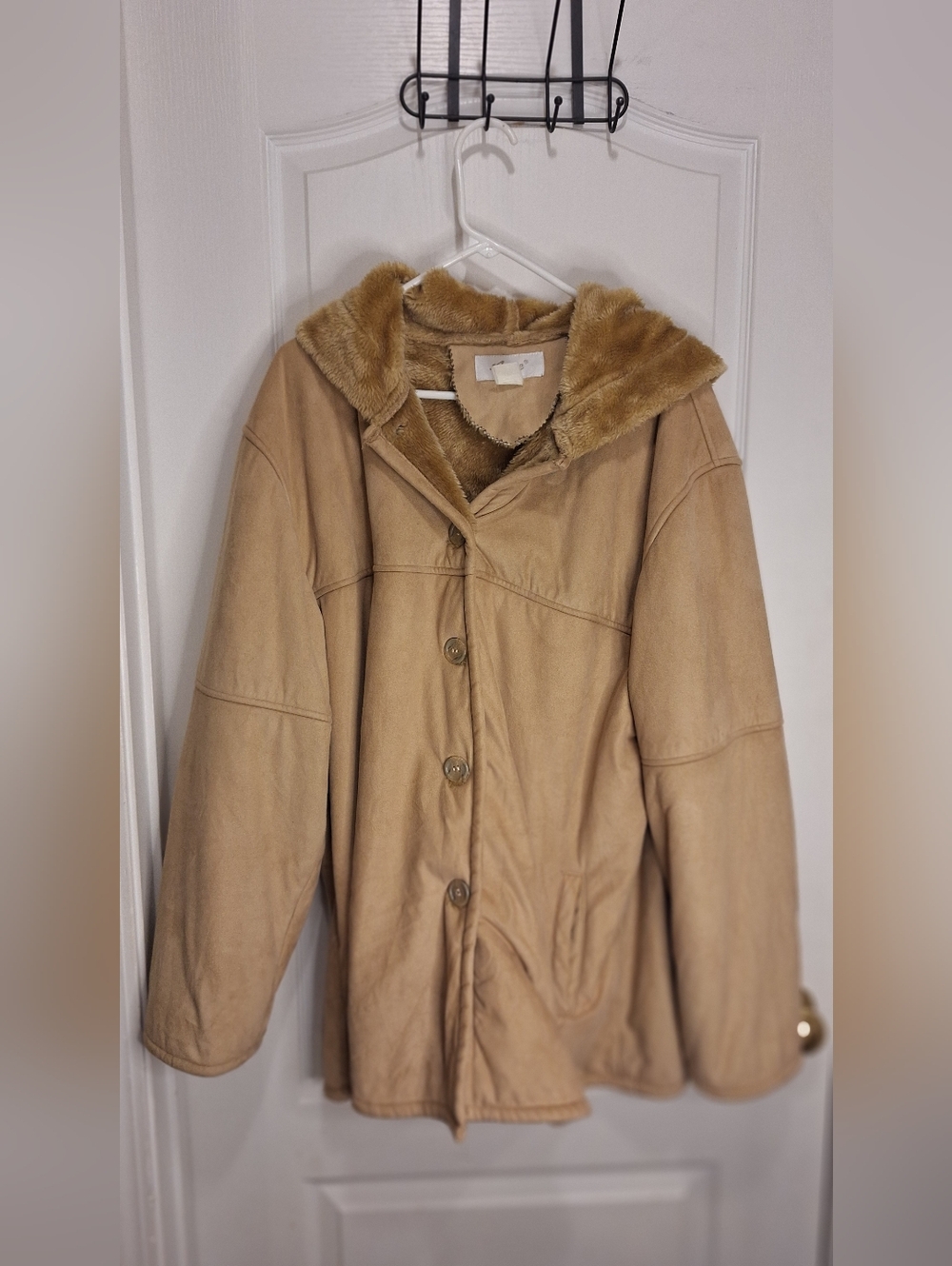 Classic Hooded Coat in Camel / Large